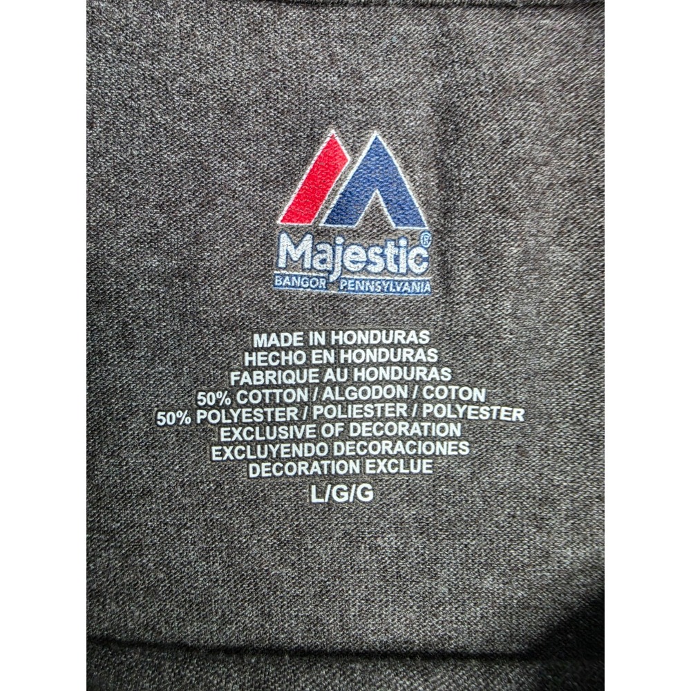 Majestic St. Louis‎ Cardinals Baseball Shirt Men's Large Gray Graphic Crew Neck - Picture 4 of 6